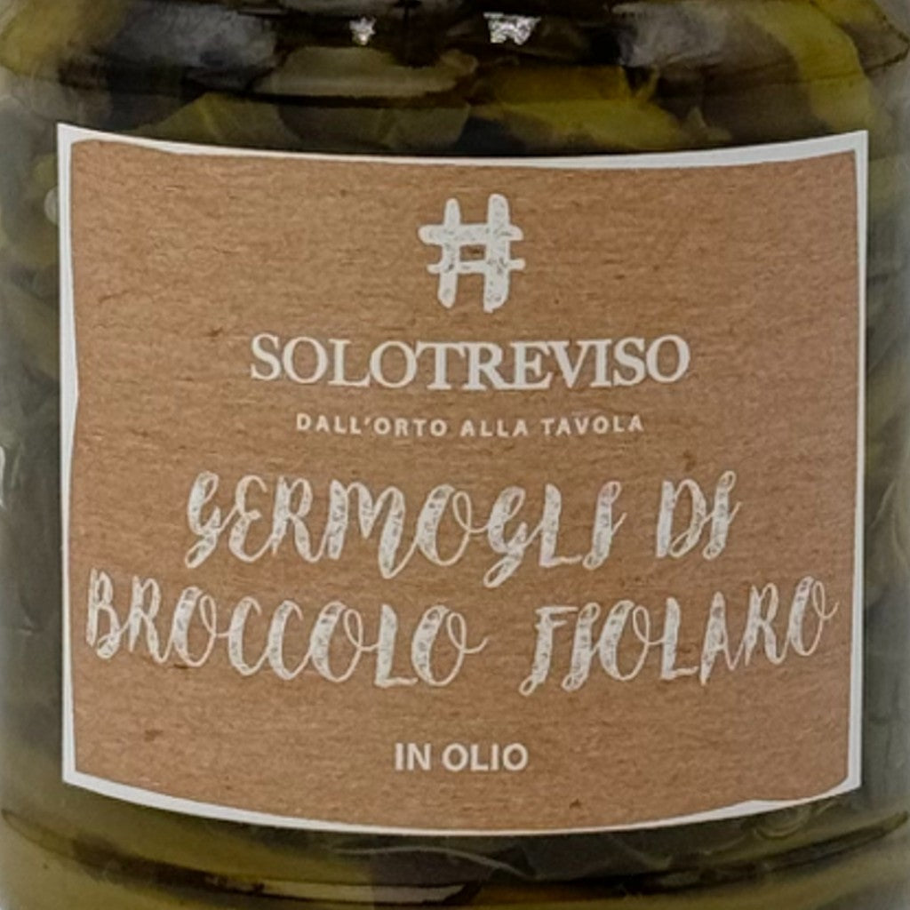 Germogli di broccolo fiolaro in olio extra vergine di oliva  -  SoloTreviso - vaigustando
